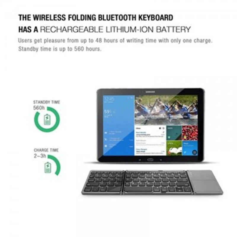 Folding Bluetooth Keyboard By 24Instore