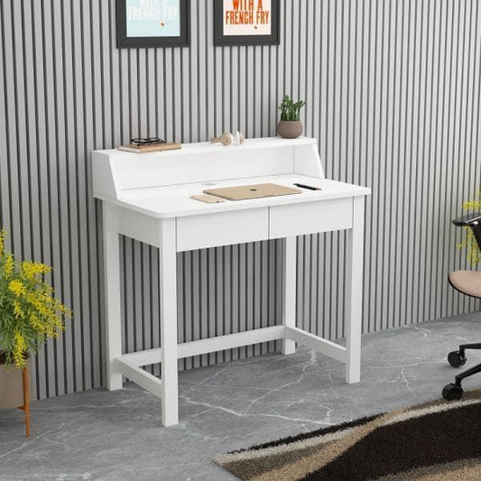 Study Table with Drawer and Open Shelf By 24Instore