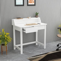 Study Table with Drawer and Open Shelf By 24Instore