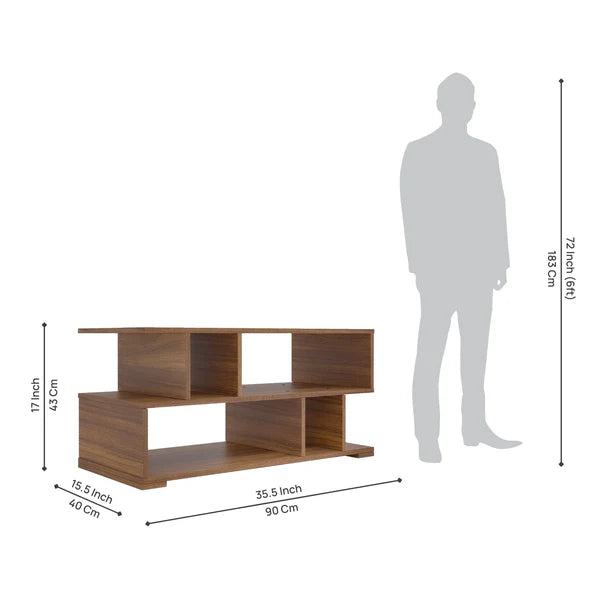 Modern Wood TV Entertainment Console By 24Instore
