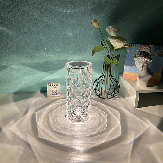 Crystal Rose LED Lamp | USB Table Lamps By 24Instore